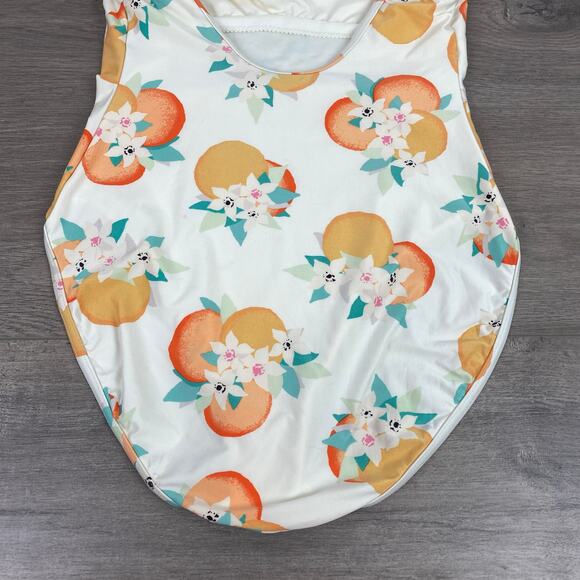 Kate Spade New York Cream Oranges Print One Piece Swimsuit Sz.M - Picture 11 of 14